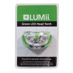 Grüne LED Kopfleuchte