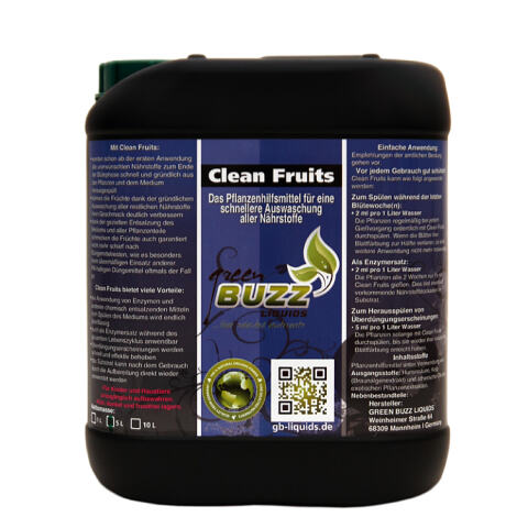Green Buzz Nutrients Clean Fruits 5 Liter