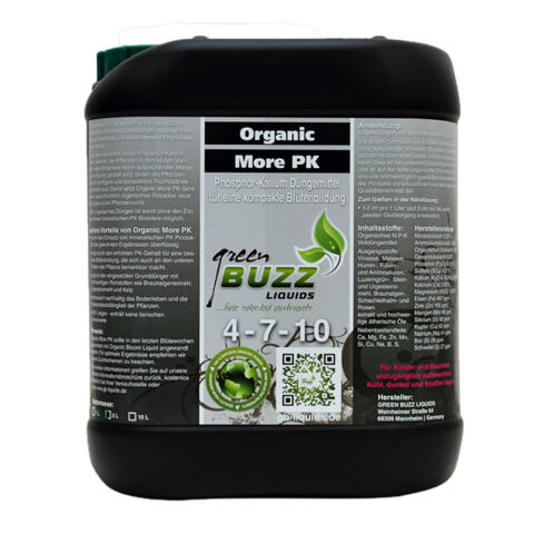 Green Buzz Nutrients Organic More PK 5 Liter